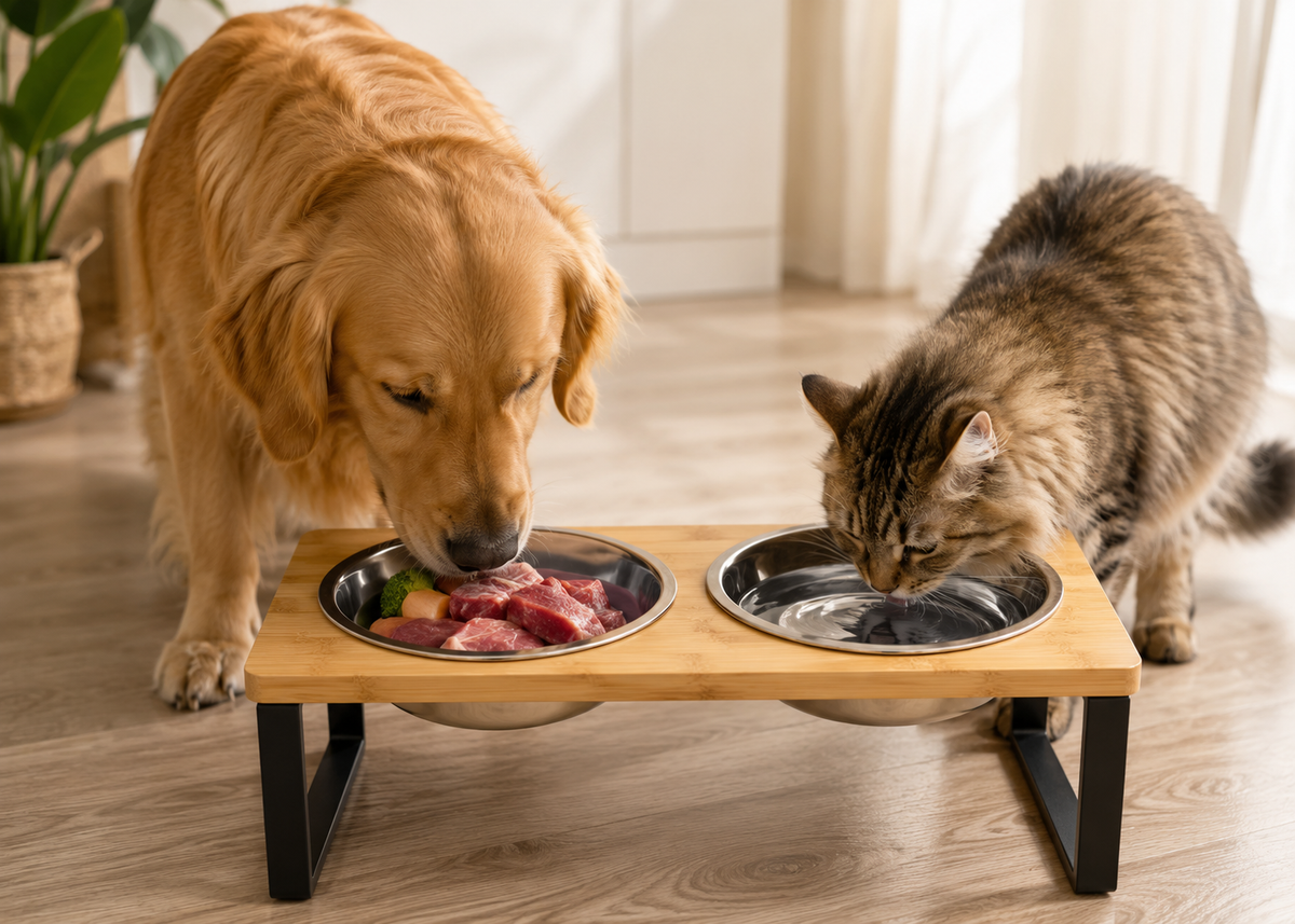 Comedero Elevado KIVON — Comer con la Postura Correcta