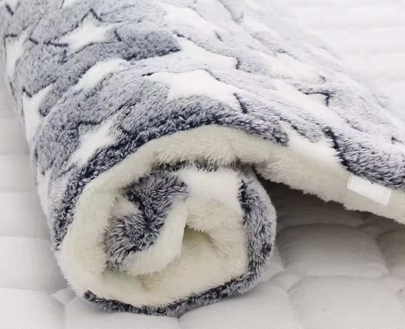Flannel Pet Sleeping Mat Dog Bed Cat Litter Puppy Bed Dog Sofa Lovely Mattress Cushion for Small Large Dog Blanket for Winter