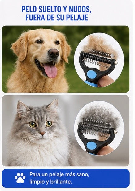 Cepillo Deslanador Profesional KIVON para Perros y Gatos