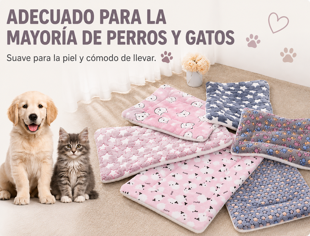 Manta Cama de Franela KIVON para Perros y Gatos