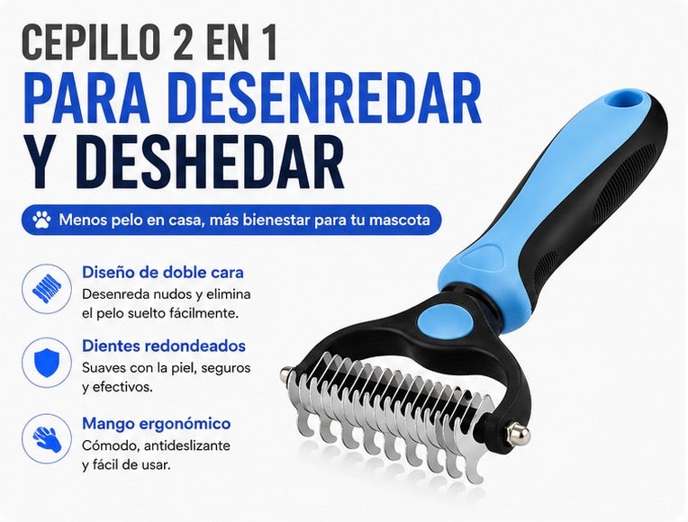 Cepillo Deslanador Profesional KIVON para Perros y Gatos
