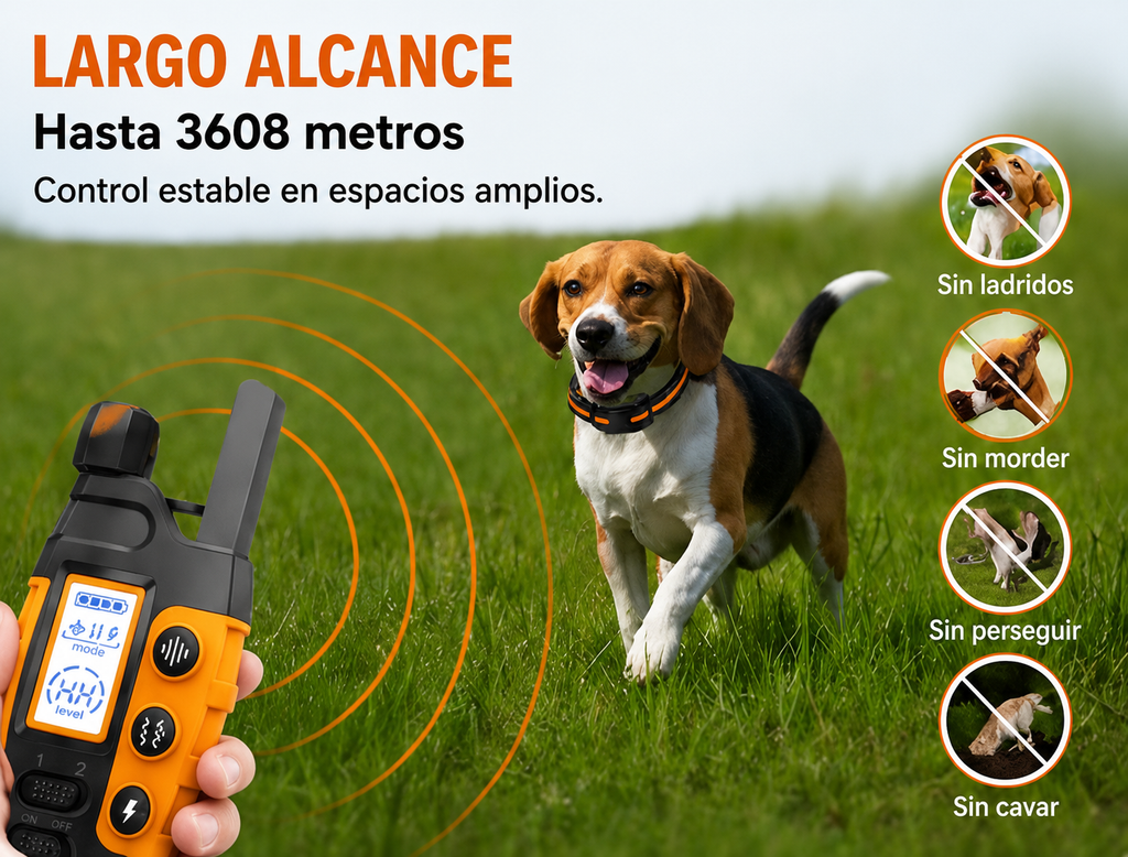 Collar de Adiestramiento KIVON para Perros — Hasta 1000 m de Alcance