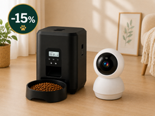 Pack Mientras No Estás KIVON — Cámara + Comedero Automático