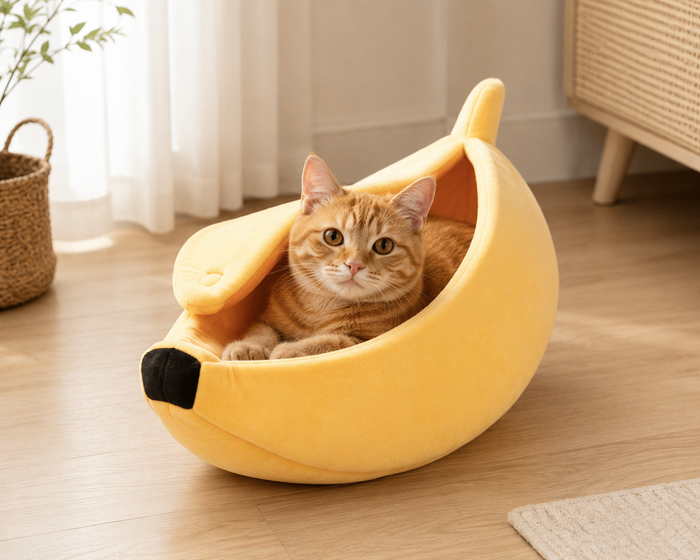 Cama Plátano KIVON — El Rincón Favorito de tu Gato